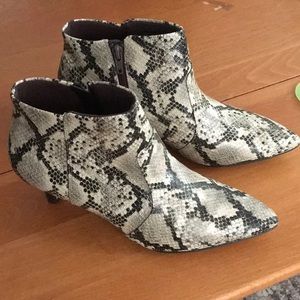 Clarks Snakeskin Ankle Boot
